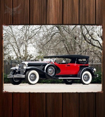 Металлическая табличка Duesenberg Model J 487 2336 Dual Cowl Phaeton by LeBaron